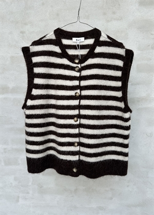Hirse vest Dark Brown/Offwhite Boii Studios 